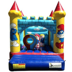 Smurf Jumping Castle