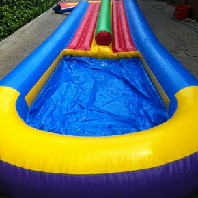 Double Flat Bed Water Slide