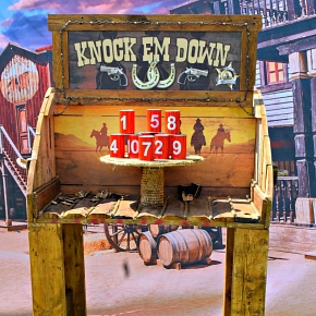 Knock Em Down Western Carnival Game